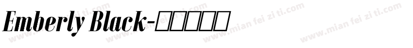 Emberly Black字体转换